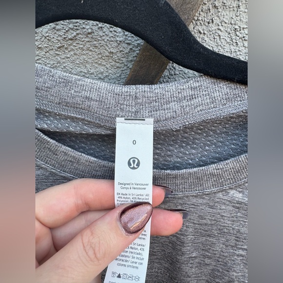 Lululemon Swiftly Relaxed Long-Sleeve Shirt Slate/White - Picture 5 of 5